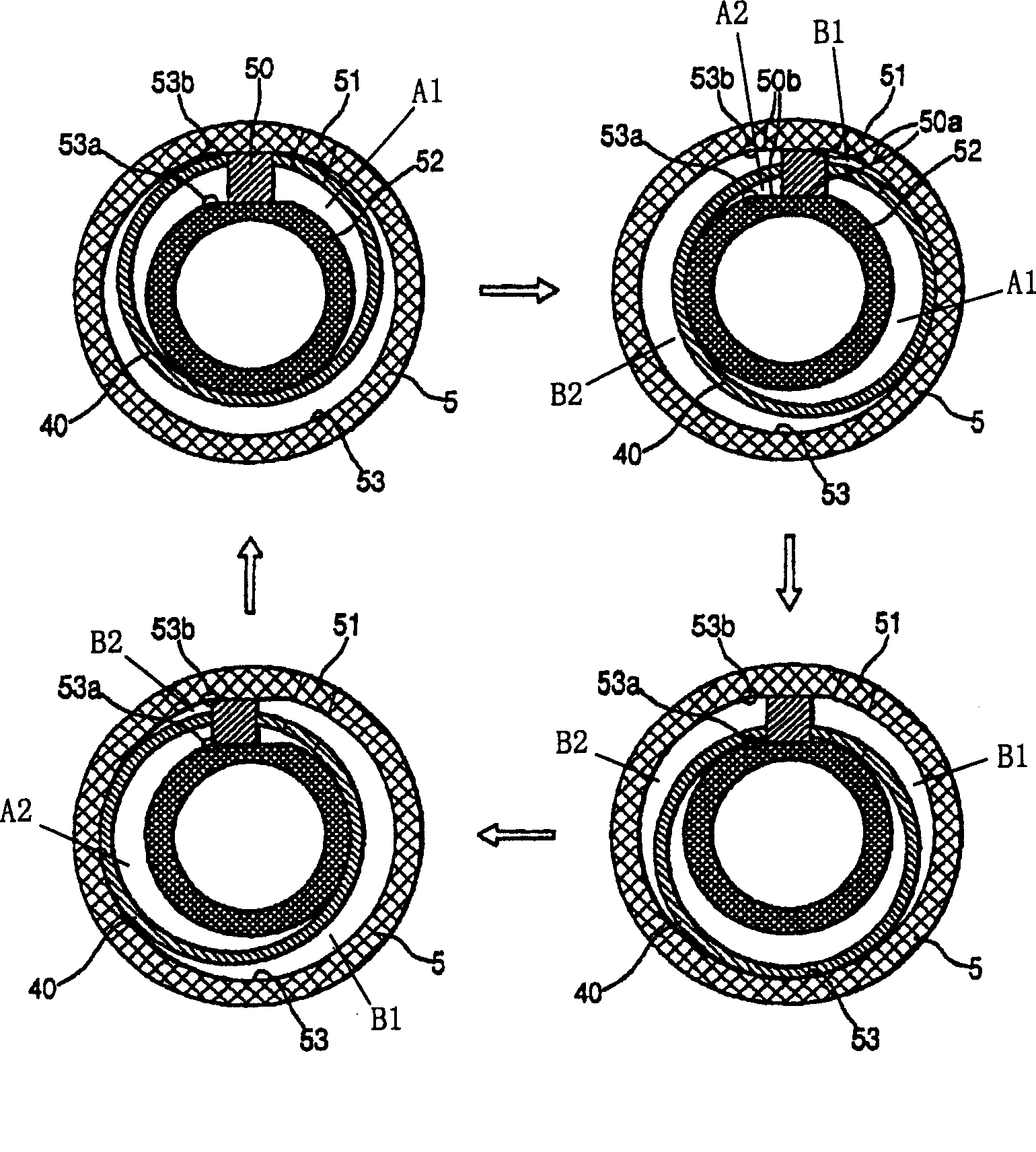 Orbiting vane compressor