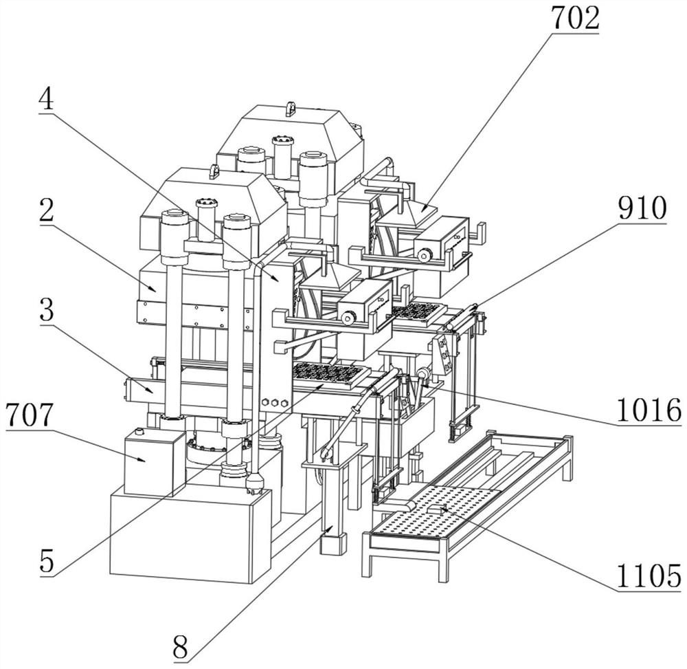 A double-station automatic rubber molding machine