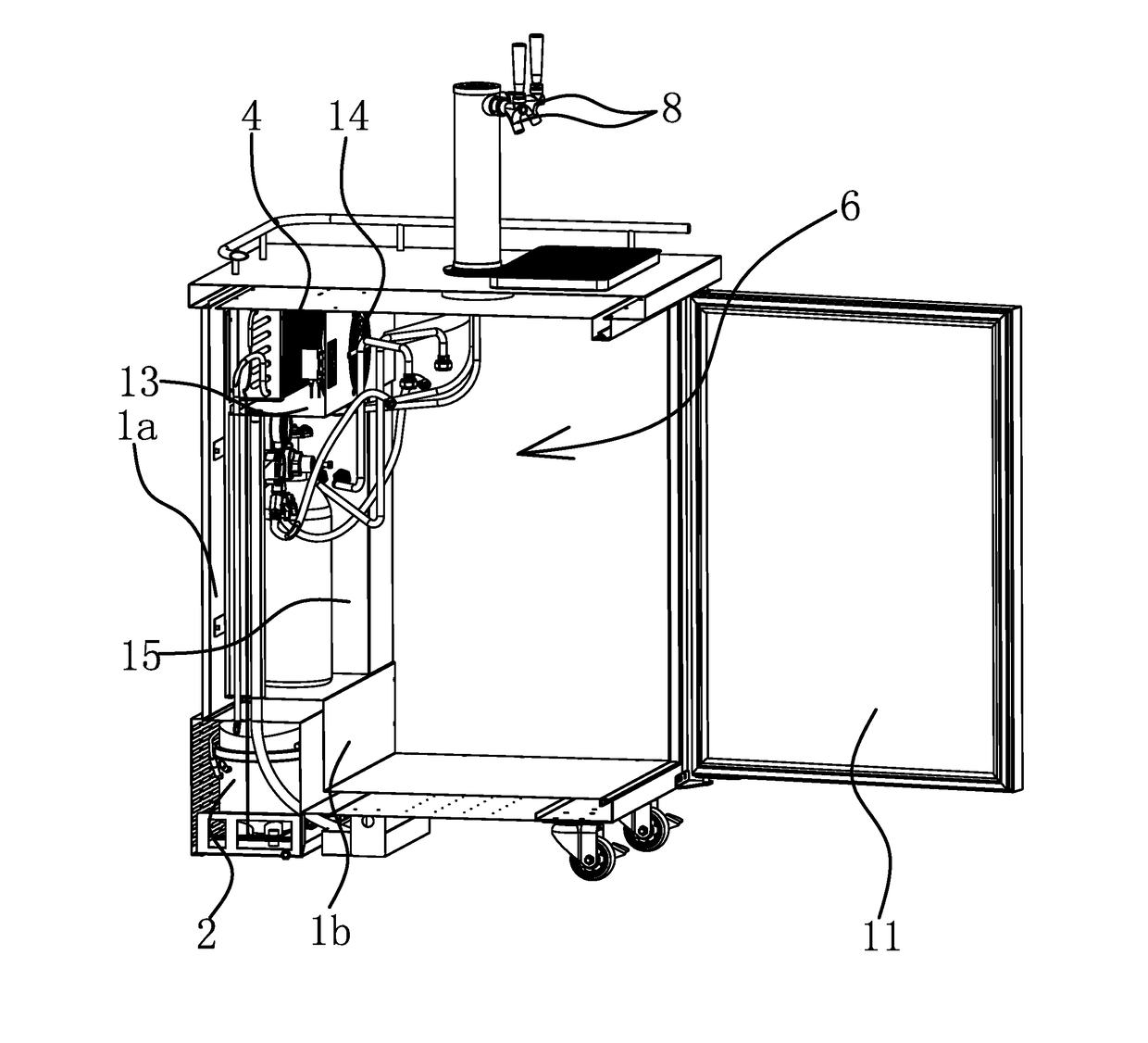 Double Cooled Draft Beer Machine