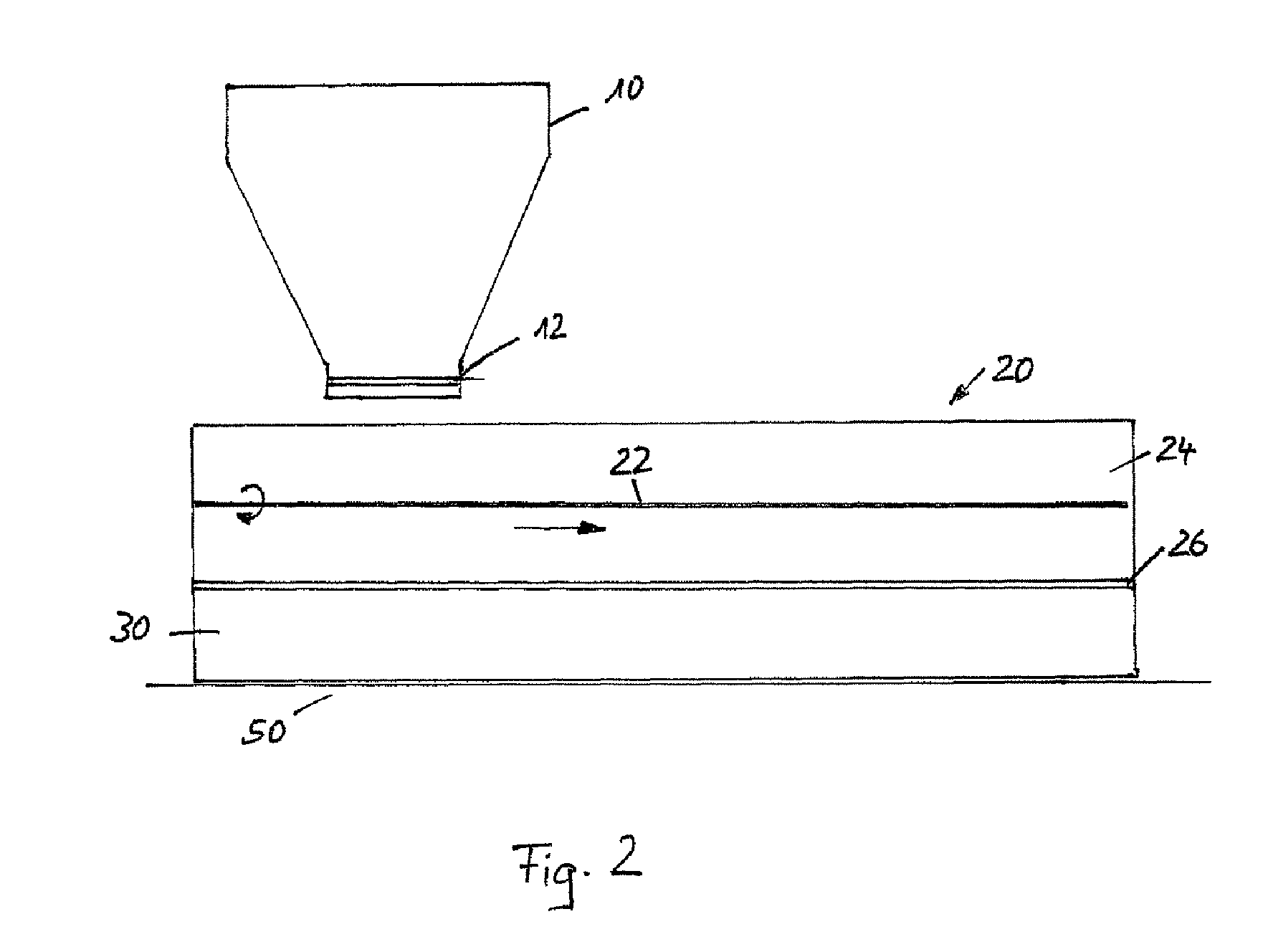 Method of, and apparatus for, applying flowable material across a surface