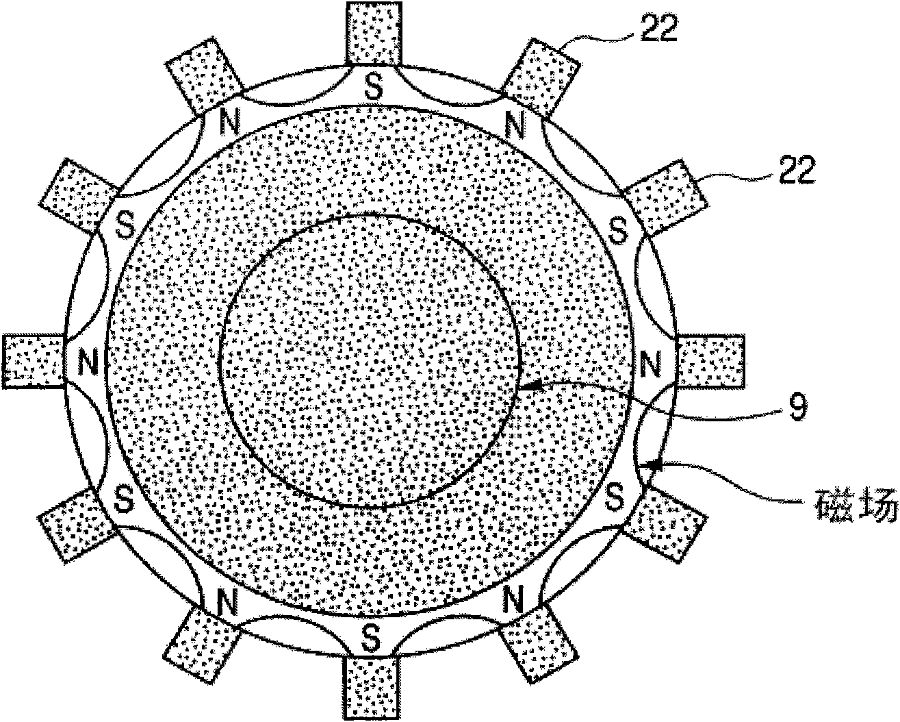 Process for producing magnetic element