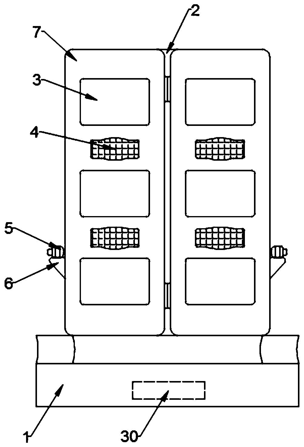 Electric power system two-dimensional equipment panoramic display system based on VR