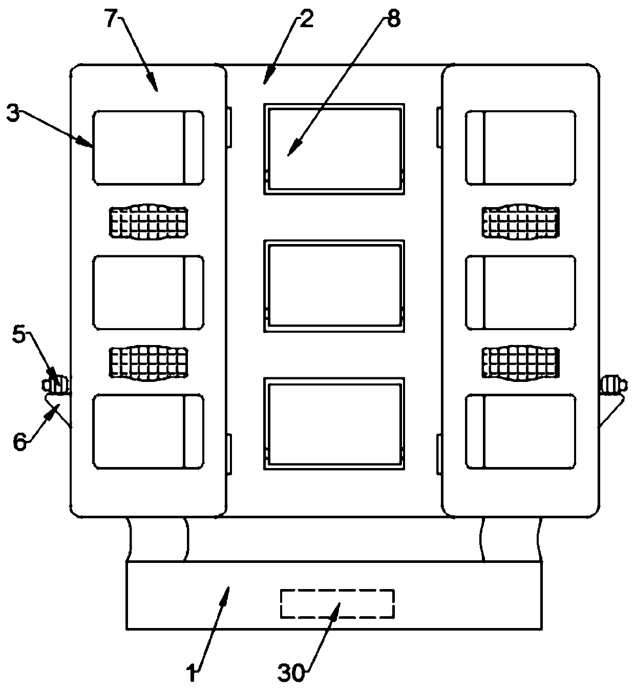 Electric power system two-dimensional equipment panoramic display system based on VR