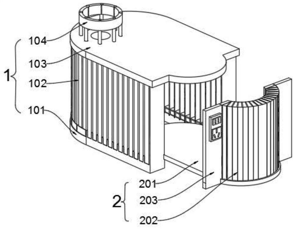 Sound insulation and noise reduction device for detachable generator set and use method of sound insulation and noise reduction device