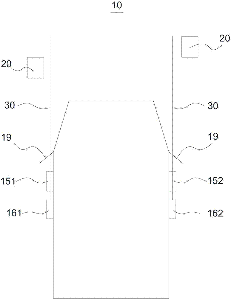 Visual vehicle anti-scratch device and vehicle