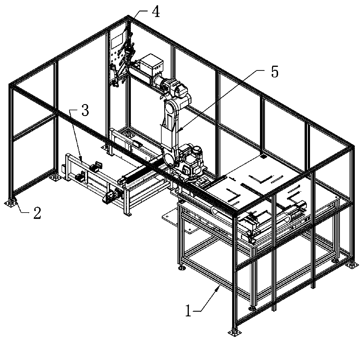 Automatic loading machine with glass cutting function