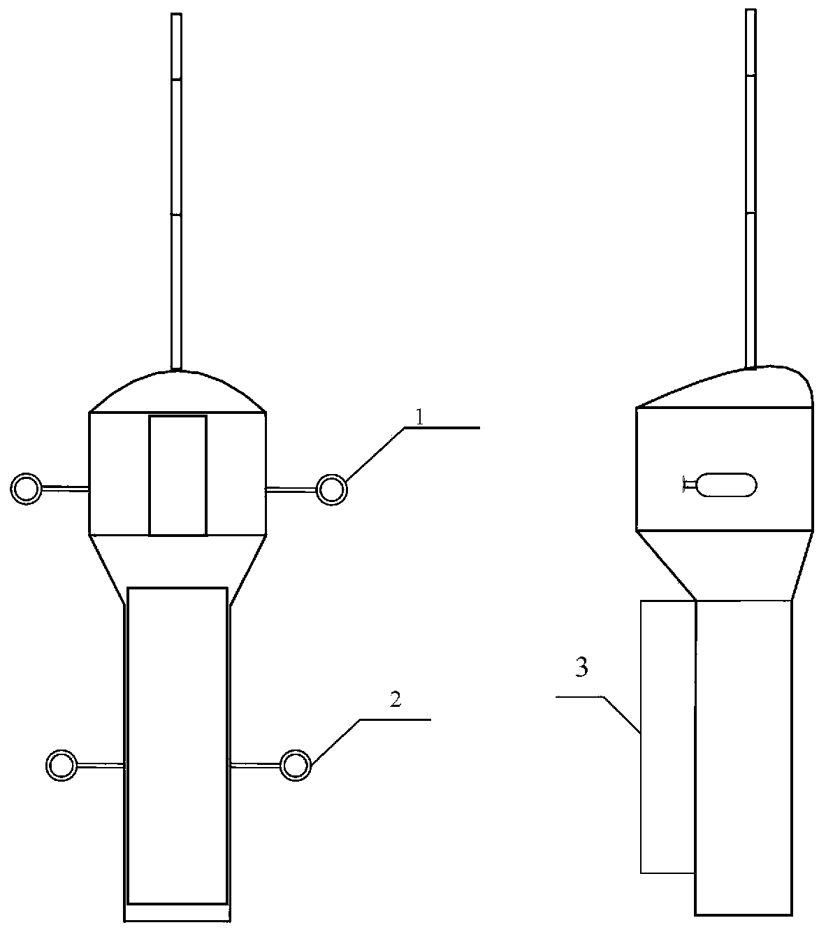 Self-guarding control method of power-driven buoyance under random ocean wave interference