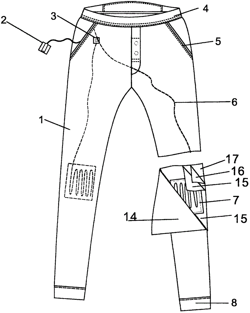 Production method of wool knitted warm-keeping cold-proof trousers