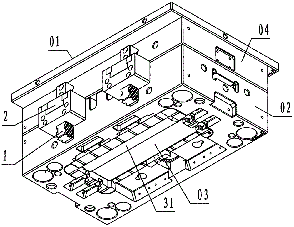 Rack-driven rotational core pulling device at cover half position of injection mold