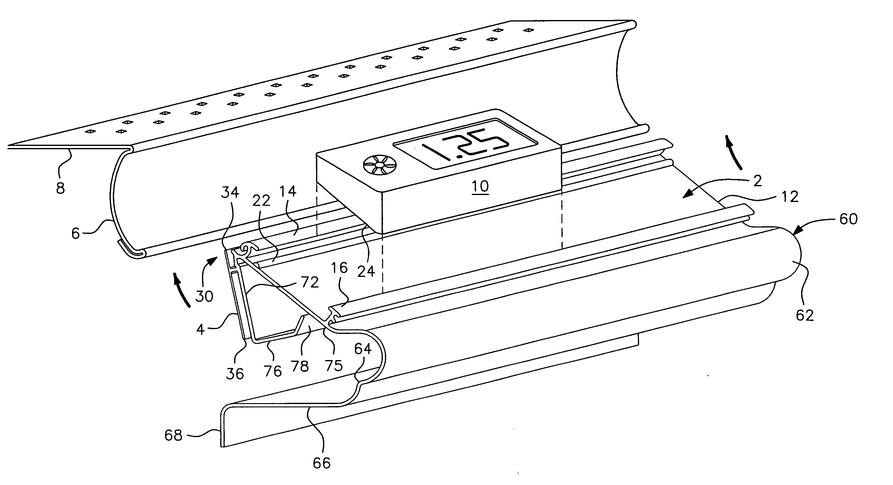 Label/sign holder with bumper