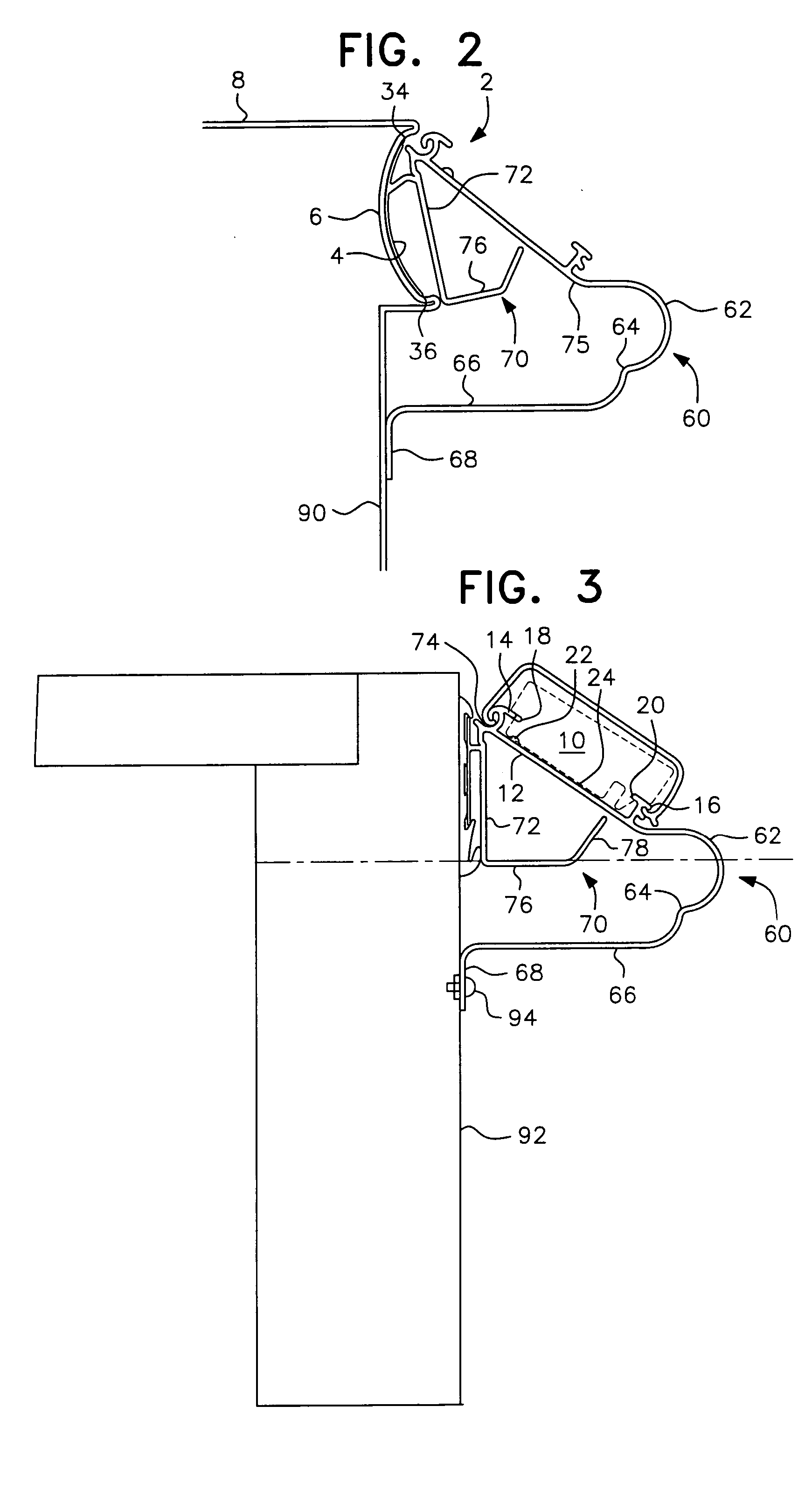 Label/sign holder with bumper