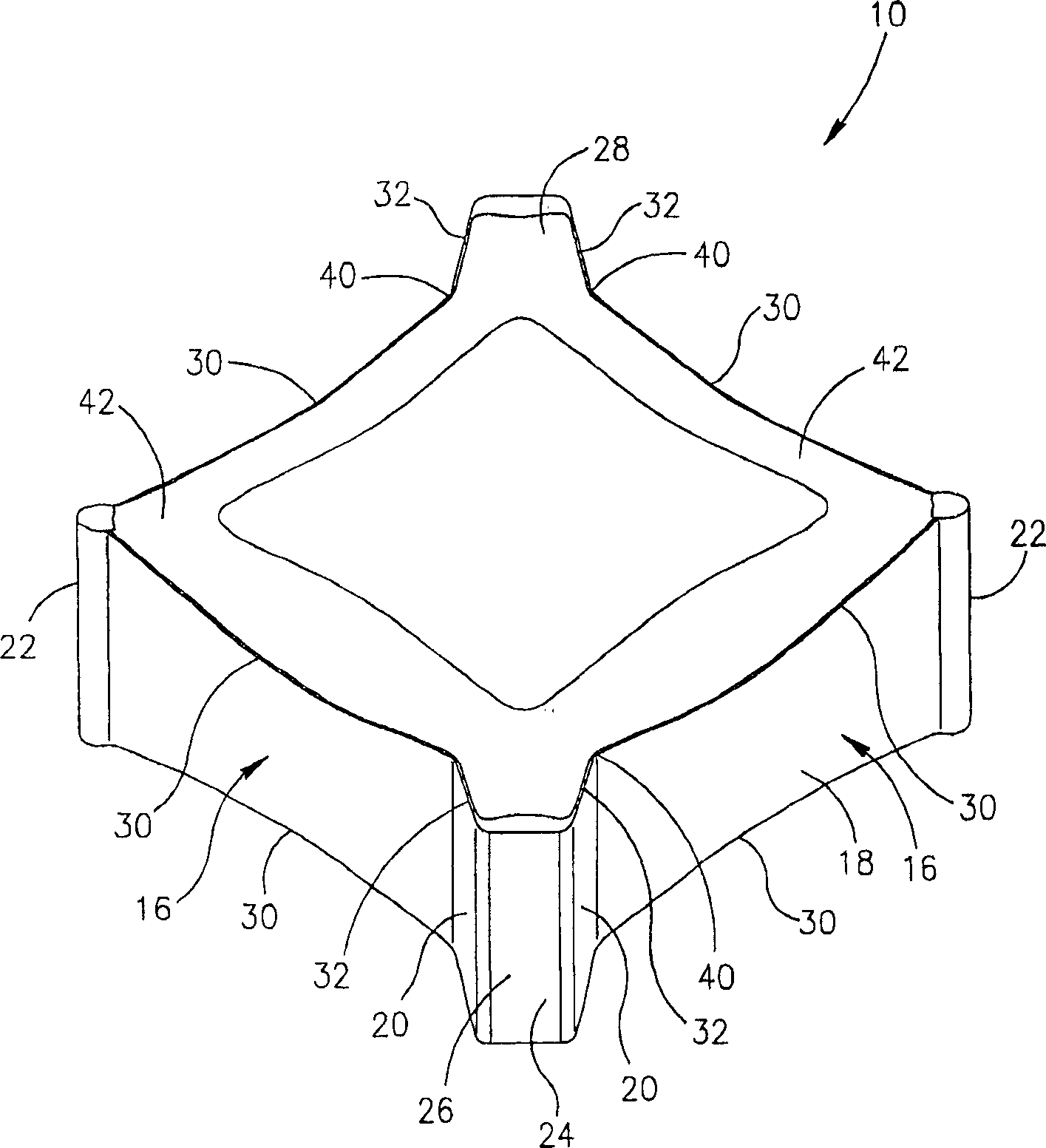 Milling cutter and cutting insert therefor