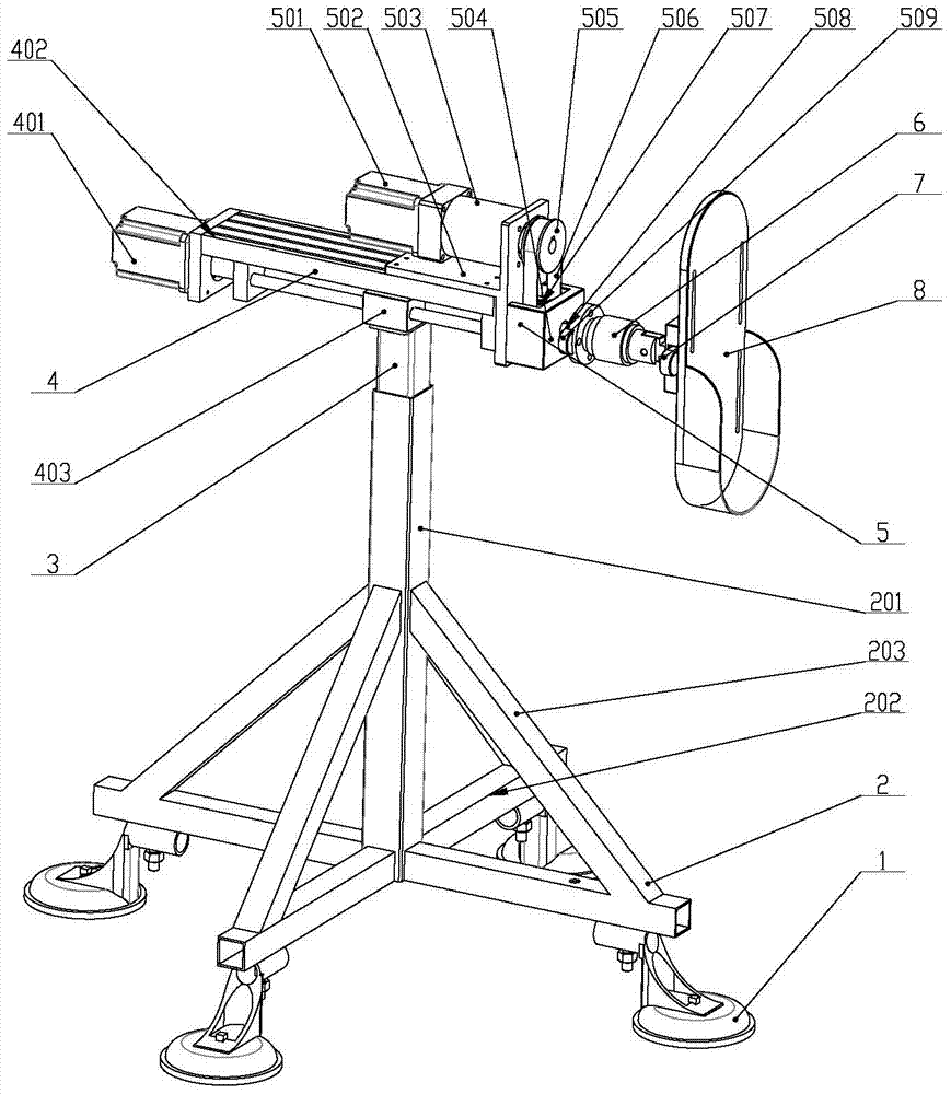 An automatic traction and rotation reduction device for leg fracture