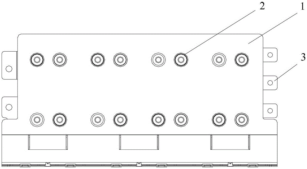 Composite busbar and three-phase inverter circuit