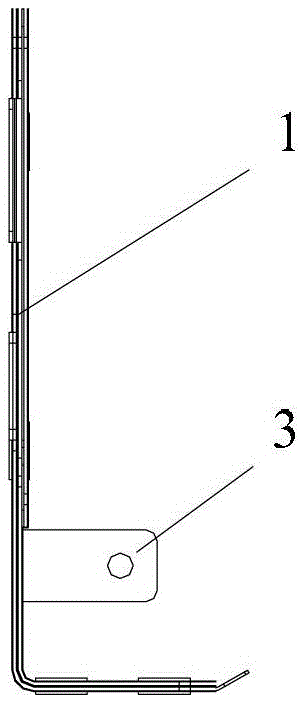 Composite busbar and three-phase inverter circuit