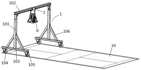 A badminton auxiliary training device and training system thereof