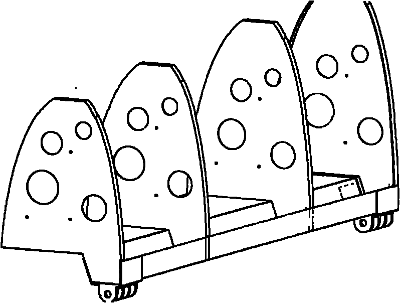 Method for assembling and locating web-type wing ribs on basis of laser measurement