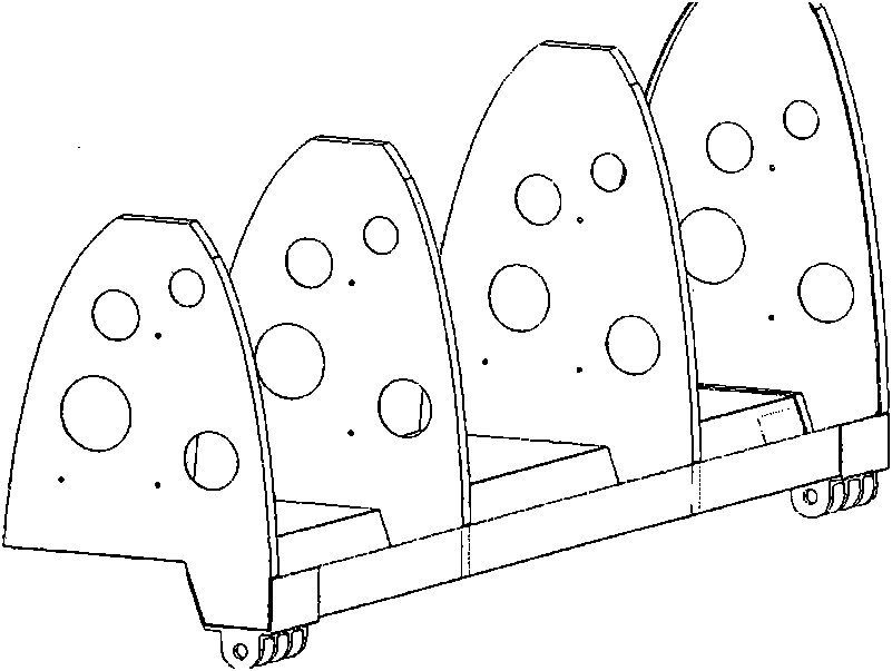 Method for assembling and locating web-type wing ribs on basis of laser measurement