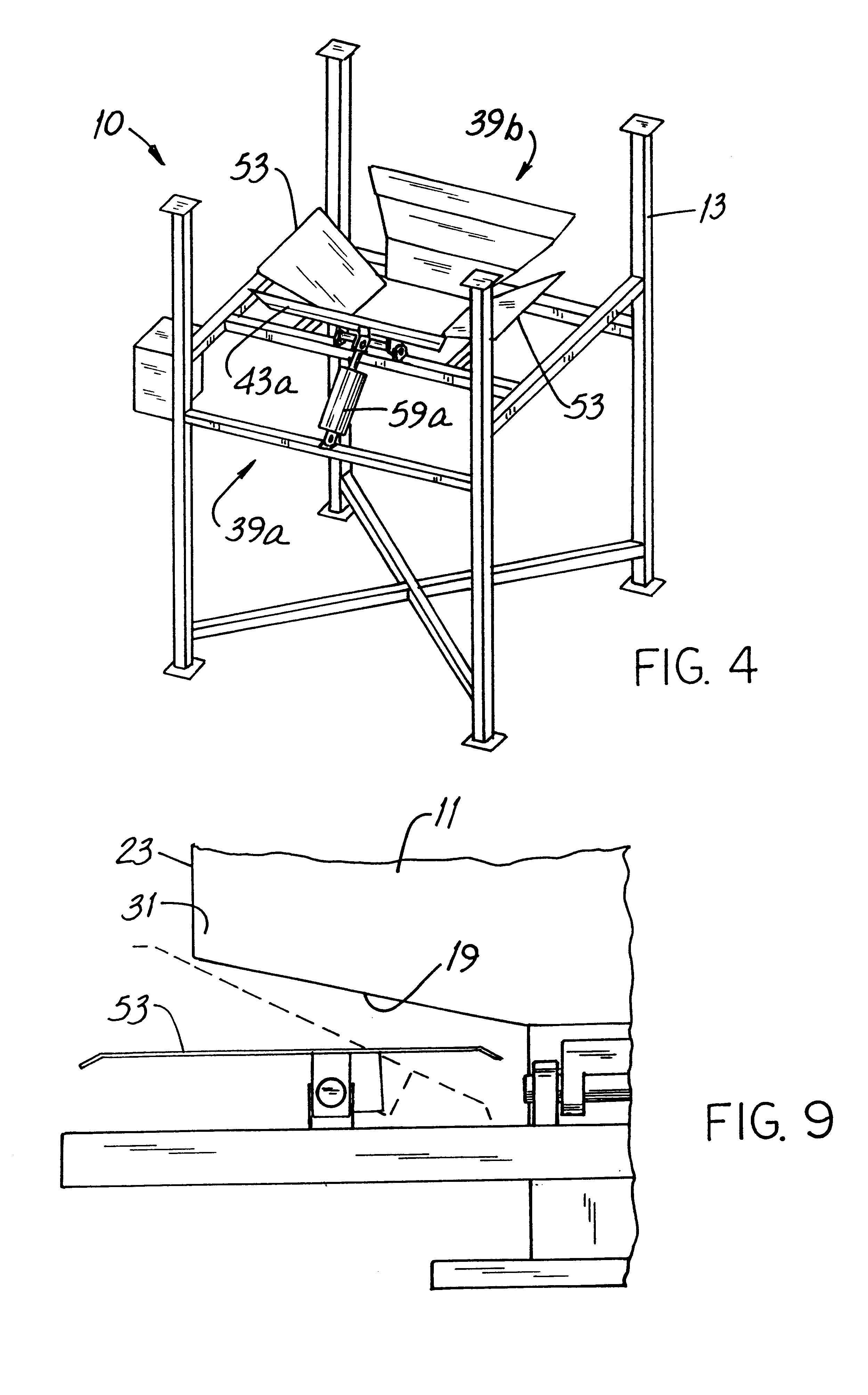 Machine and method for unloading a bulk-material bag