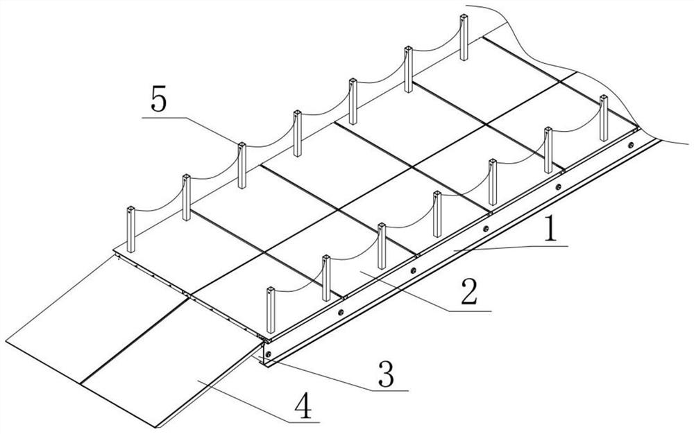 Split mounting type emergency combined bridge