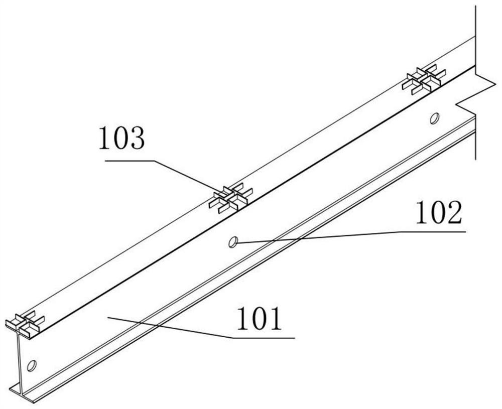 Split mounting type emergency combined bridge