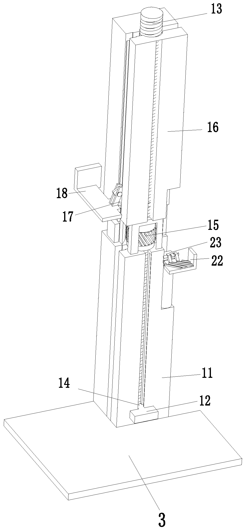 A kind of lifting board construction device and raising board construction method for prefabricated building