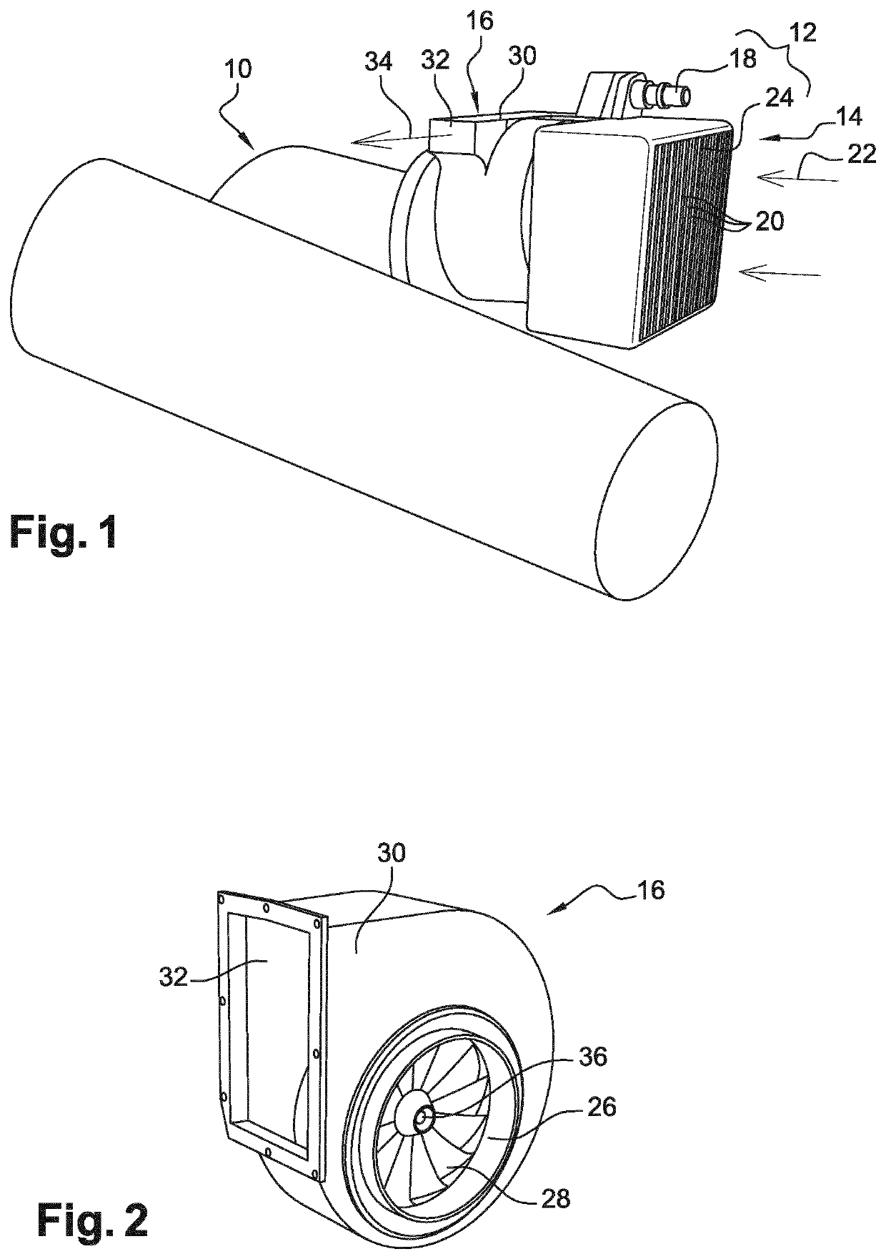 Fan for an aircraft cooling unit