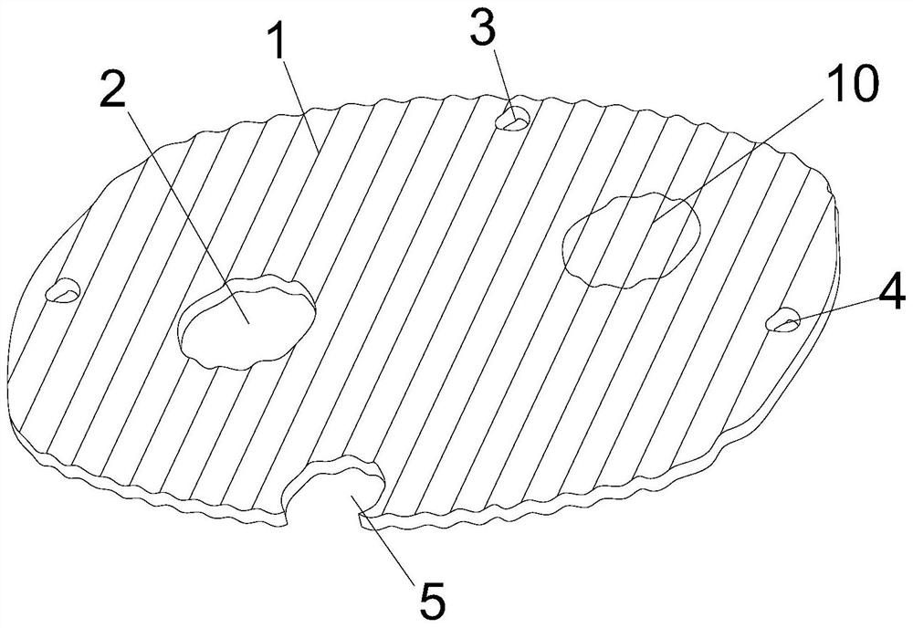 A wave-proof plate for liquid tank