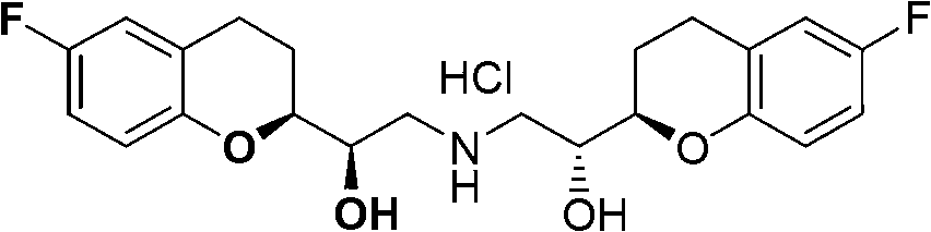 Method for preparing nebivolol racemate hydrochloride