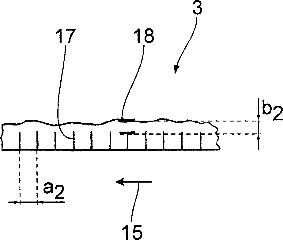 Corrughted paper board processing machine and method for producing corrugated paper board