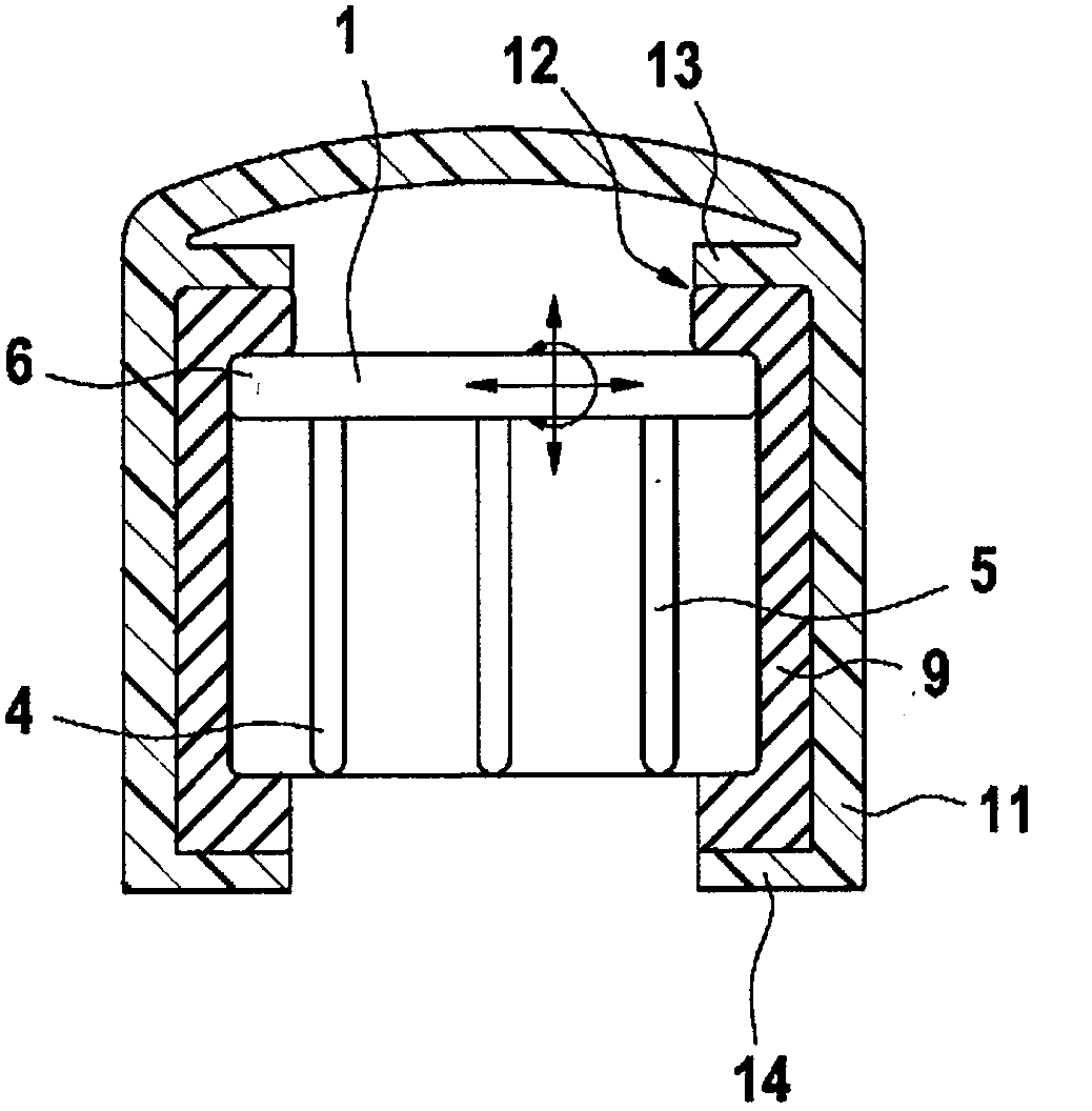 Interface element, interface element holder and electrical appliance