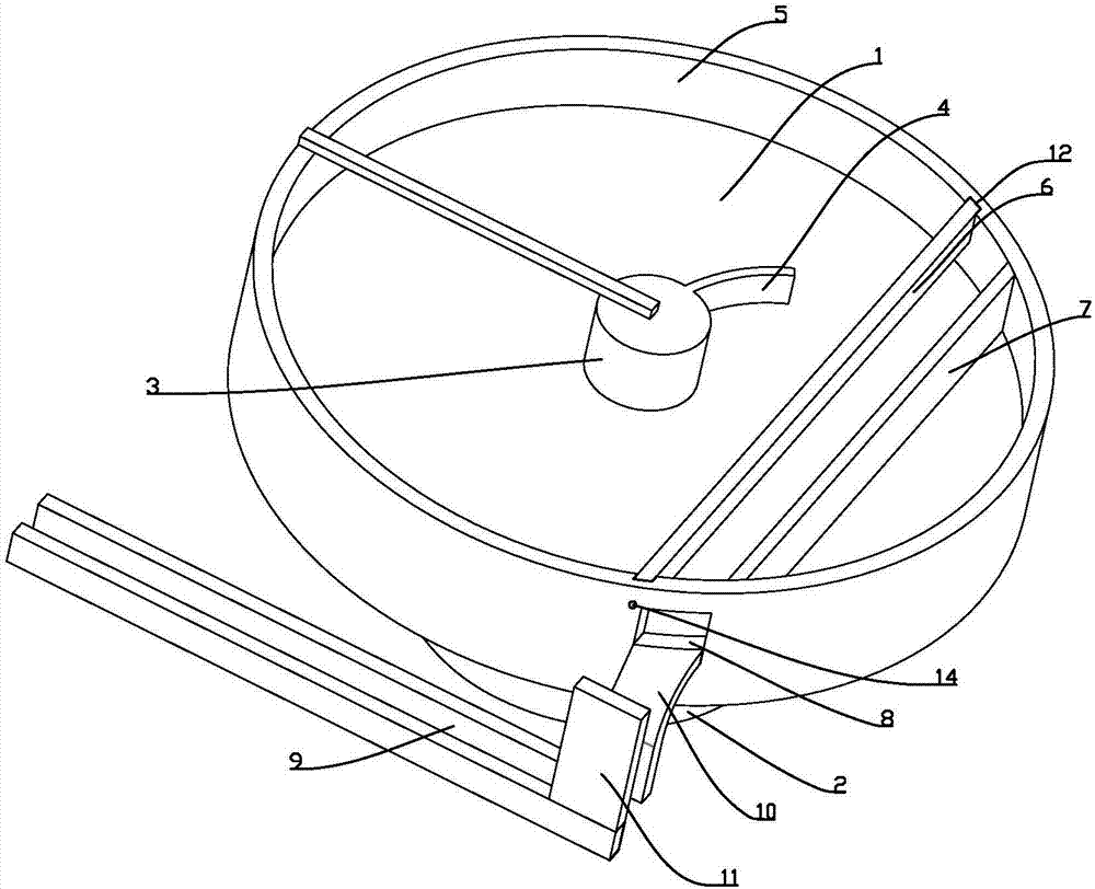 Bearing feeding and conveying device capable of adjusting