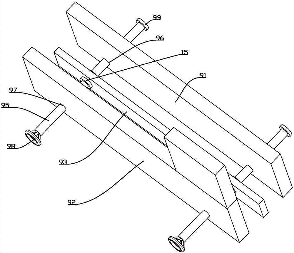 Bearing feeding and conveying device capable of adjusting