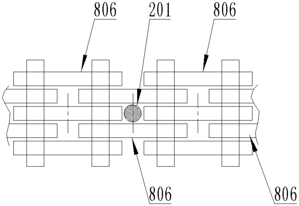 Continuous deslagging device and method for vertical shaft