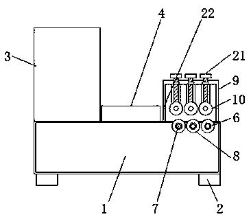 Hardware component type pipe fitting extrusion device