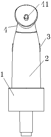 Pressing pump type cosmetic applying device