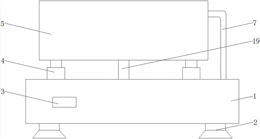 Water circulation type printing and dyeing open washing tank