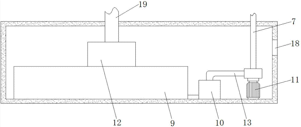 Water circulation type printing and dyeing open washing tank