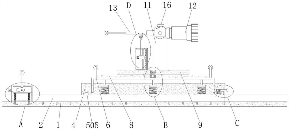 Vehicle-mounted mountain fire water monitor device and fire fighting truck