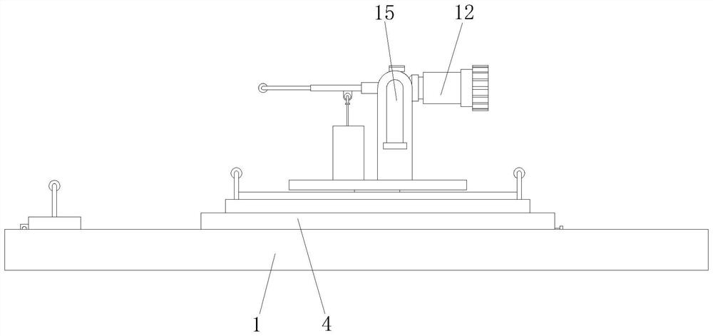 Vehicle-mounted mountain fire water monitor device and fire fighting truck