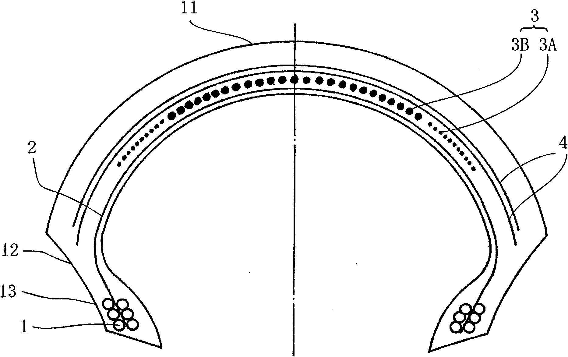 Pneumatic tire for motor-bicycle