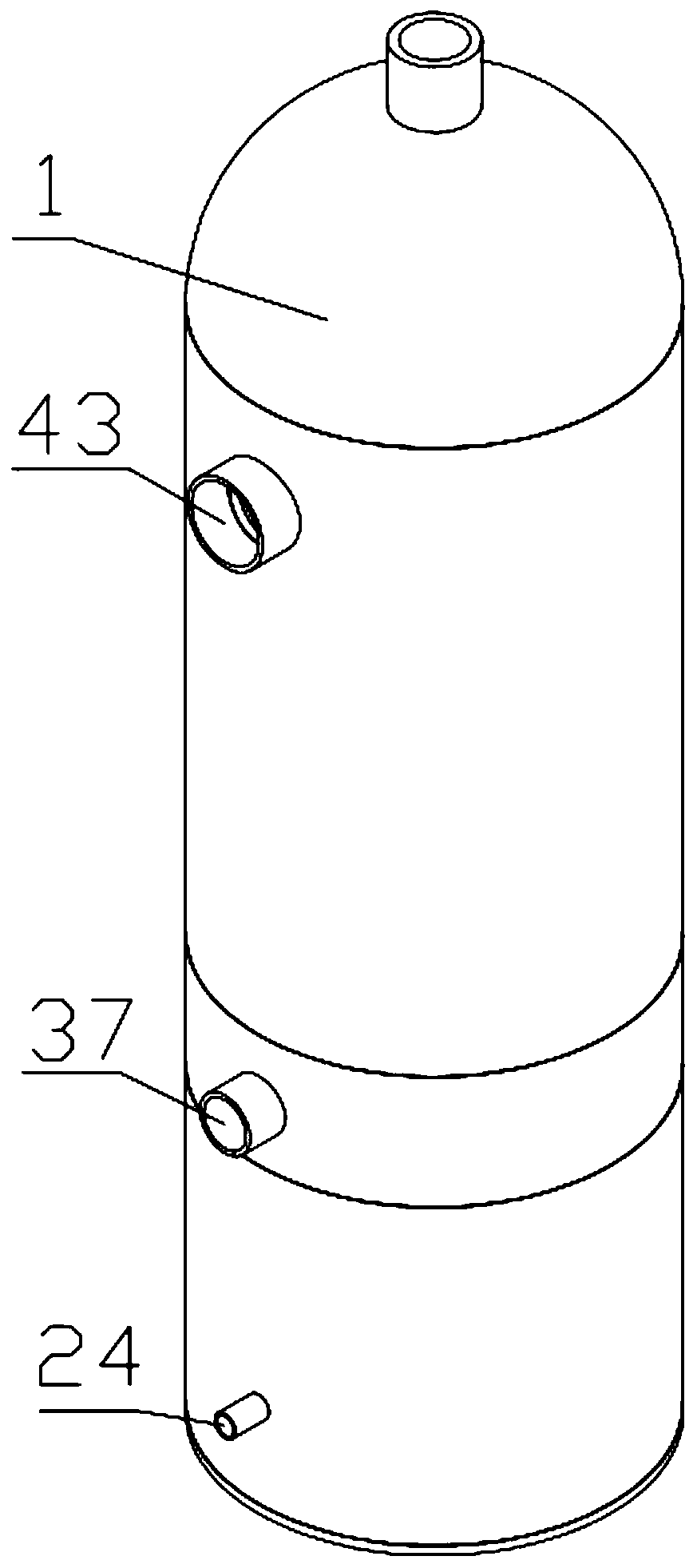 Distillation condensed steam capturing device and distillation condensed steam capturing technology thereof