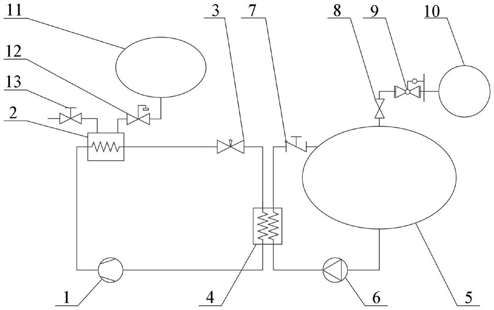 A system for obtaining liquid hydrogen subcooling degree at space launch site