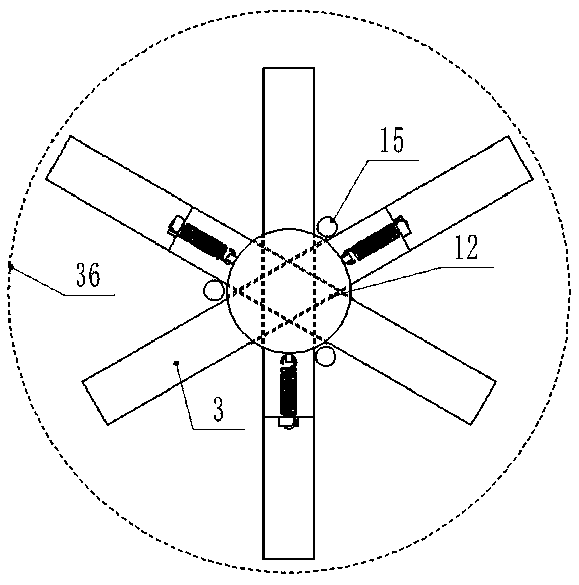 Uplift pile table annular groove excavating method used for uplift piles on building foundation construction