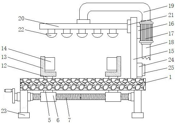 Convenient-to-use cleaning device for centrifugal wind wheel of oven fan