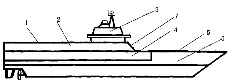 Invisible aircraft carrier with high combat power and survivability