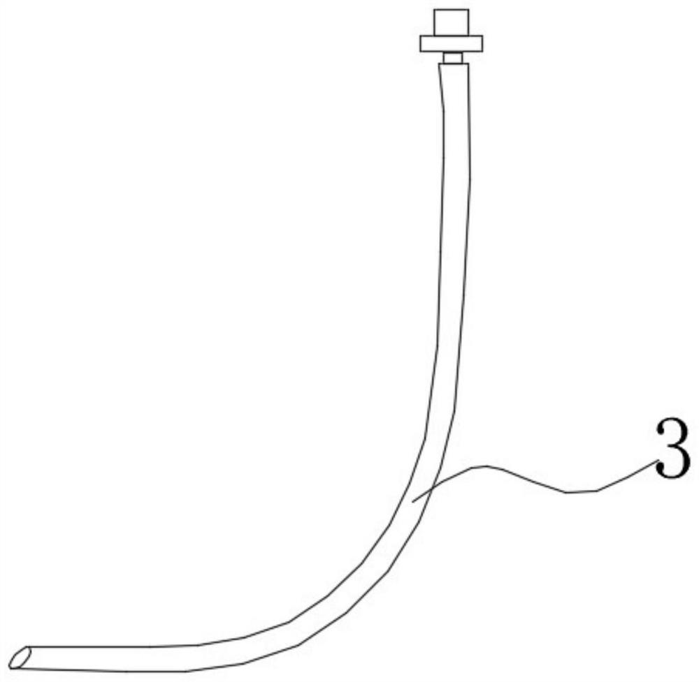 Visualized sober trachea intubation device through gas navigation