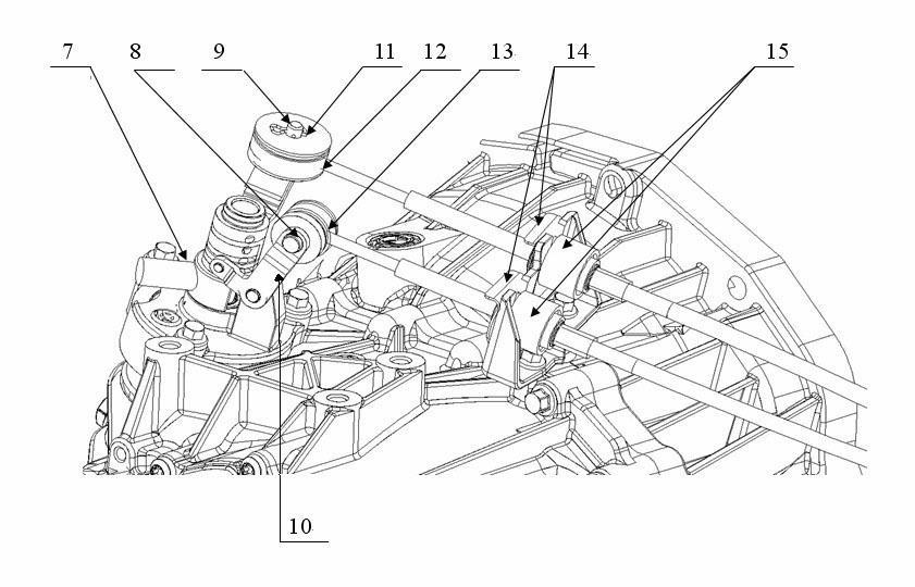 Device and method for assembling six-speed manual gear-changing control system