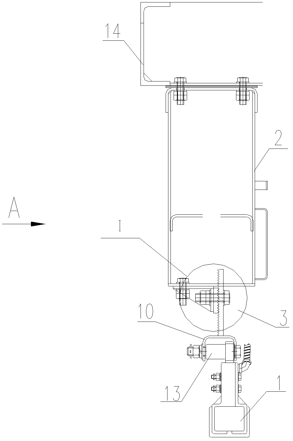 Railway vehicle antenna installation device and installation method thereof