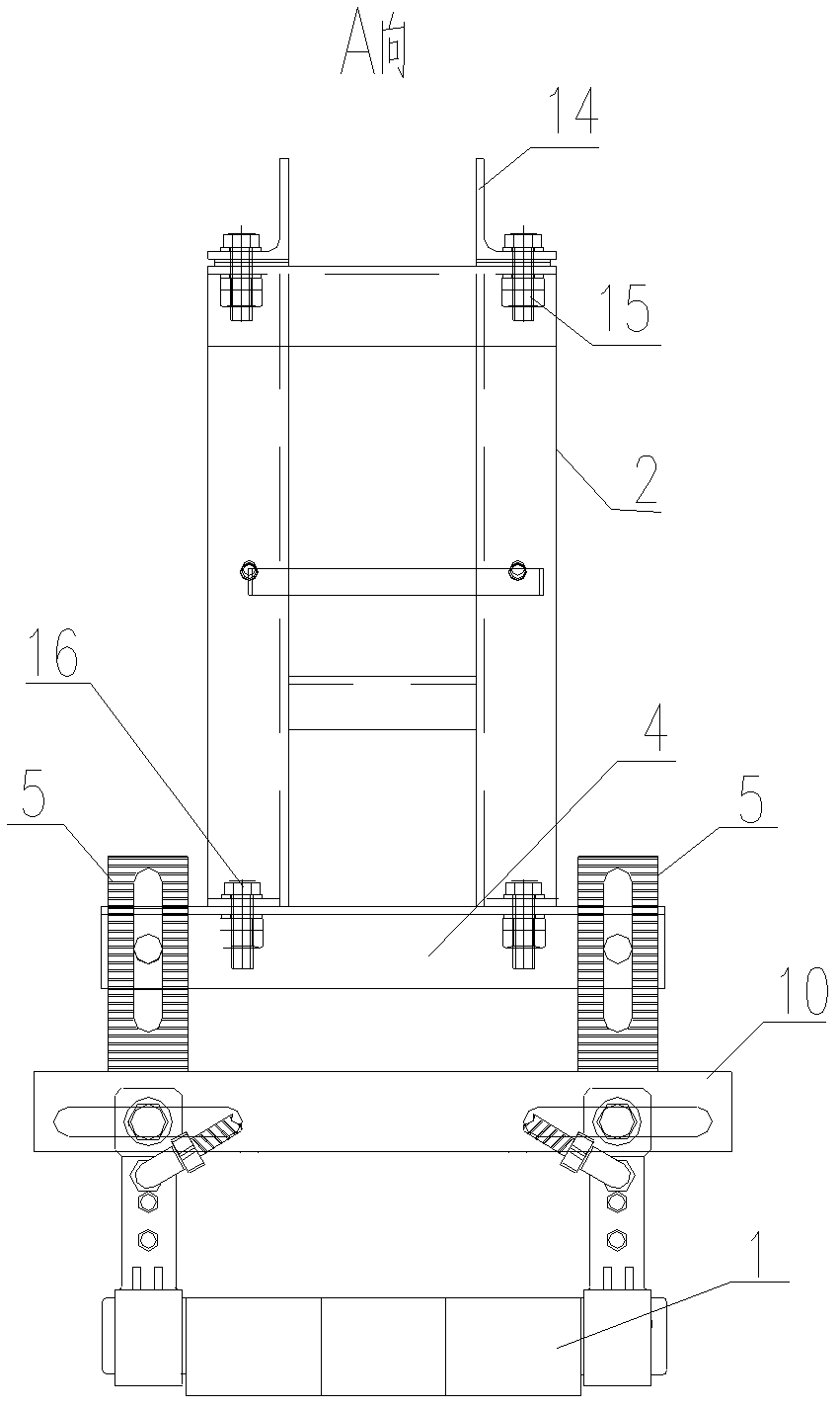 Railway vehicle antenna installation device and installation method thereof